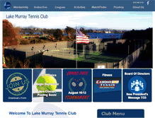 Tablet Screenshot of lakemurraytennisclub.com